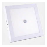 Foco Led Sensor Luz Y Movimiento Panel Interior Metalico