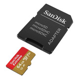 Micro Sd 64gb Sandisk Extreme A2 U3 V30 4k Uhd 