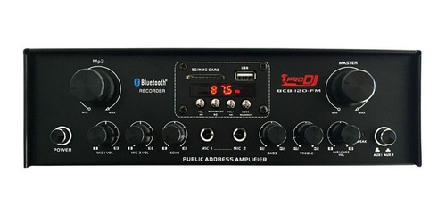 Amplificador Ambiental Pa Pro Dj Bcb-120-fm 120w Bluetooth