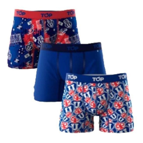 Pack 3 Boxer U De Chile Top Hombre Multicolor