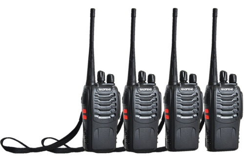 4 Radios Comunicación Portátil Baofeng 2 Vías Bf888s No Vhf