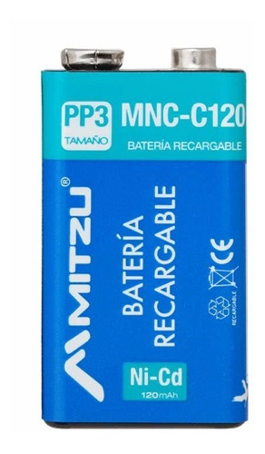 Baterías Recargables 9v De Ni-cd Mnc-c120 (5 Pzas)