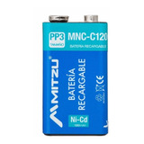 Baterías Recargables 9v De Ni-cd Mnc-c120 (5 Pzas)