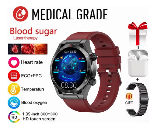 Reloj Inteligente De Glucosa En Sangre/ecg+ppg Para Xiaomi 