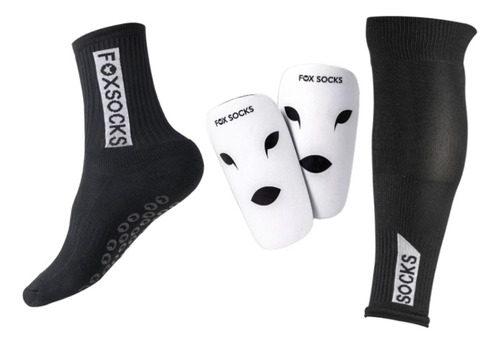 Futbolista Pro Media Antides 3/4 Panto Canilleras Fox Socks®