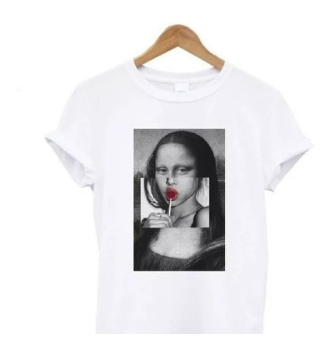 Remera Mona Lisa  Arte Tumblr Grunge Aesthetic Adulto Y Niño