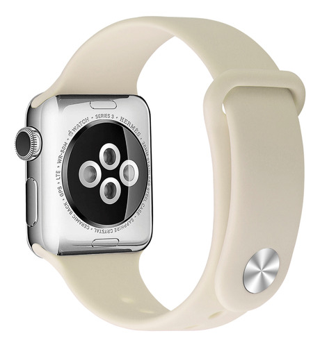 Correa Botón Compatible Iwatch Apple Watch 42/44/45mm Beige