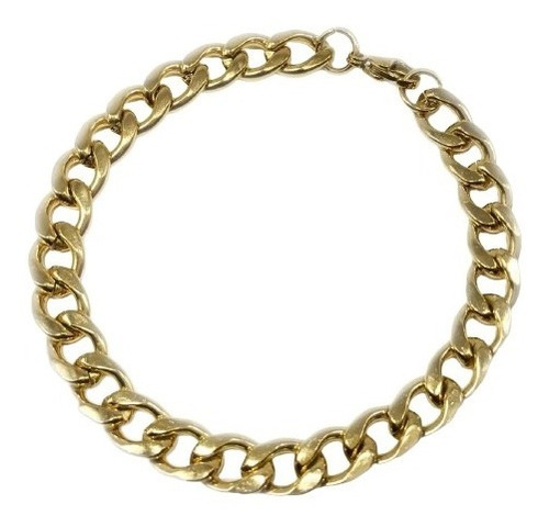 Pulsera Dorado 7mm Acero Inoxidable Brazalete Unisex