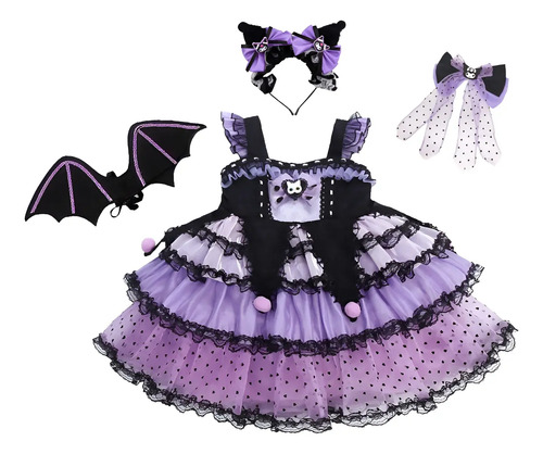 Kuromi Lolita Para Niñas Lindo Vestido De Princesa