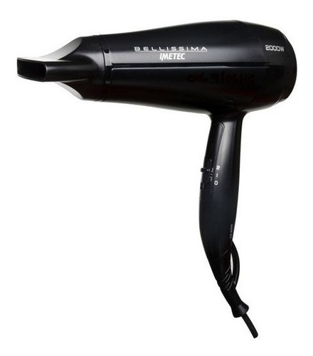 Secador De Pelo Bellissima Imetec Power To Style Compact C19 2000 Negro 220v - 240v