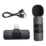 Microfone Lapela Boya By-v1 Para iPhone Ios Sem Fio 