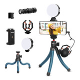 Kit De Vlog De Microfono De Video Para iPhone, Smartphone Y