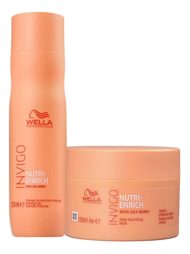 Kit Wella Invigo Nutri Enrich Shampoo 250ml + Máscara 150ml