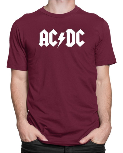 Camiseta Camisa Banda De Rock Ac/dc Acdc Estampa Em Relevo 