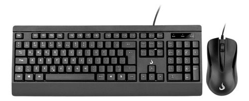 Kit Teclado E Mouse Rise Mode Office Of 02 Usb 1000dpi Abnt2