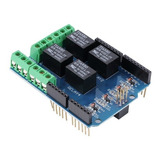Rele Relay 4 Canales Para Arduino Shield Pic Avr Arm Dsp Mcu