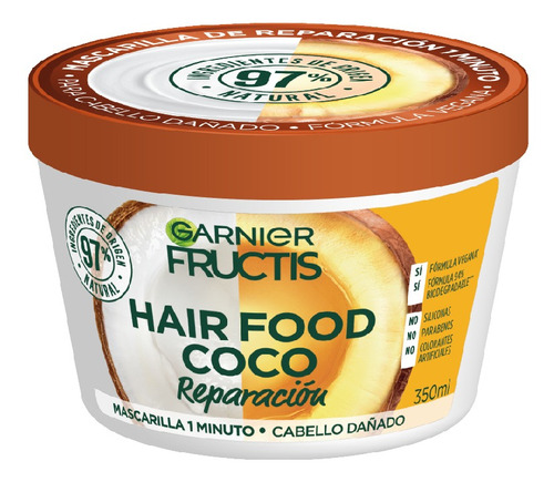 Baño De Crema Reparación Hair Food Coco Fructis Garnier