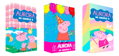 Bolsitas Cumpleaños Personalizada X20 Peppa Pig