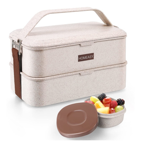 Bento Box 1200 Ml, Homeasy Bento Lunch Boxes Rectangle Bpa F