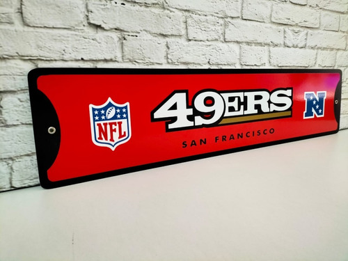 Cuadro 49ers San Francisco Nfl Cartel De Metal