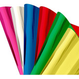 200 Hojas Papel Metalico Liso Colores A Elegir 53cm X 70cm