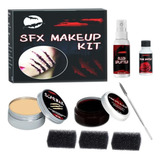 Pintura Para Cara  Kit De Maquillaje De Halloween, Cera Para