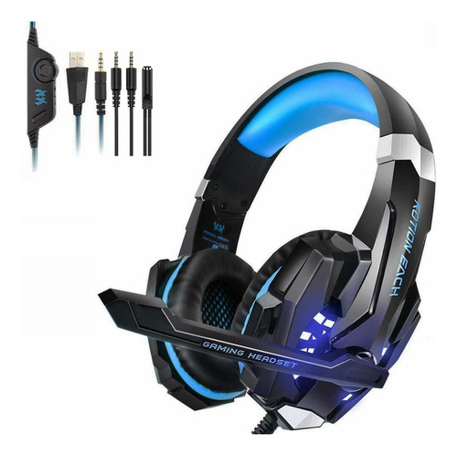 Kotion Each Auriculares Para Pc, Ps4, Xbox One Con Luz Led