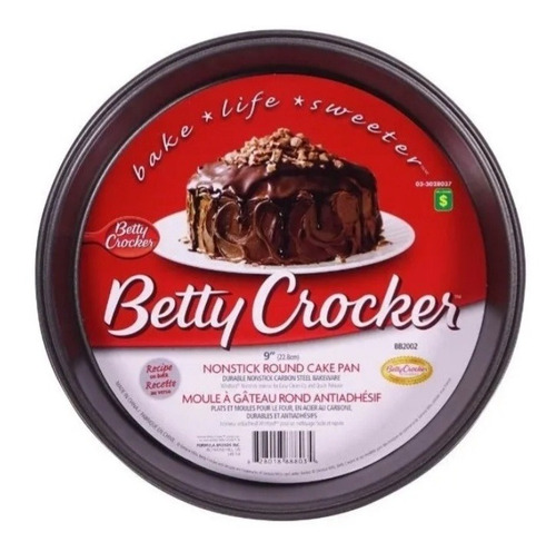 Molde Redondo Base Bandeja Metalica Hornear Betty Crocker 