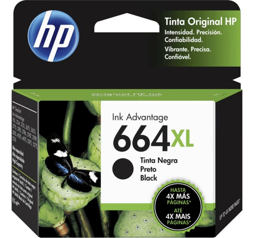 Cartucho Hp 664xl Tinta Negra Original