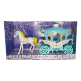 Brinquedo Carruagem Fashion Carriage Cavalo Luz E Som Azul