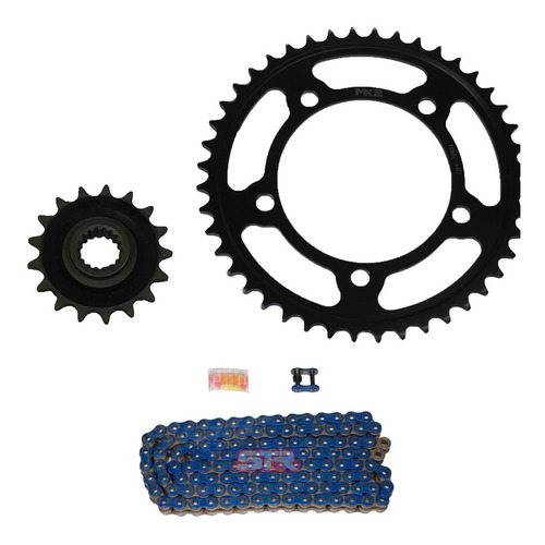 Kit Sprockets Bmw F 750/850 44/17d+cadena Rk Azul Stockrider