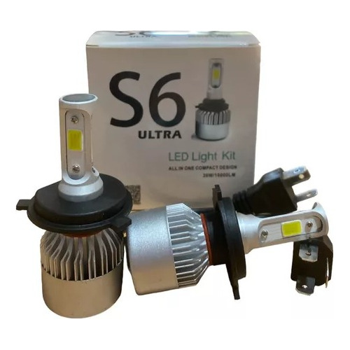 Kit Lampara Led Cree Cob S6 H4 6ta Generación 16000 Lumens 