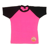 Remera Niña Manga Corta Playera Proteccio Nena Verano Pileta