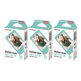 Combo De Filmes Fujifilm Instax Mini Sky Blue 30 Fotos