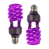 Kit 2 Lâmpada Iluminação Uv Ultravioleta Luz Negra Festa 