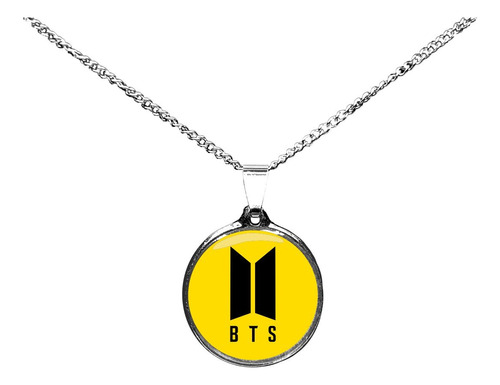 Collares Bts Dije Zamak Con Cadena De Acero