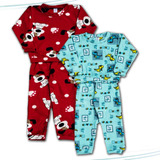 Kit 2 Pijamas Soft Grosso Inverno Infantil Tam. 4 Ao 8 Promo
