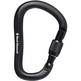 Mosquetón Rosca Rocklock Black Diamond Escalada Rapel Cañon Color Negro