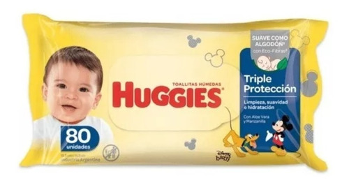 Toallitas Huggies Triple Protección  320 Un (80 Un X 4pqt)