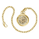 Reloj De Bolsillo Bulova Sutton Corda Gold 97a178