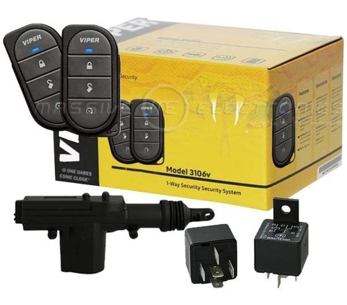 Kit Alarma Seguridad Viper 3106v Con 2 Seguros Eléctricos