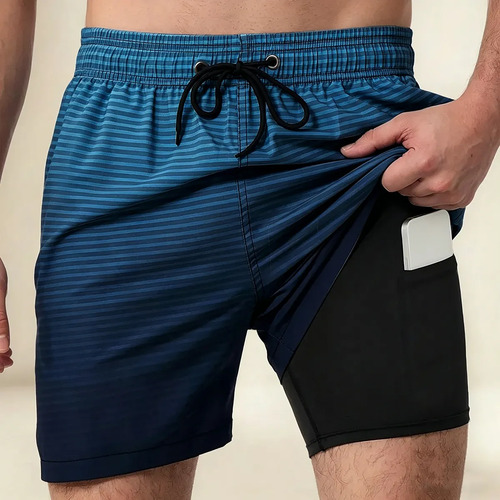 Traje De Baño Para Hombre Playa Short Bañadore Rapido Secado | MercadoLibre