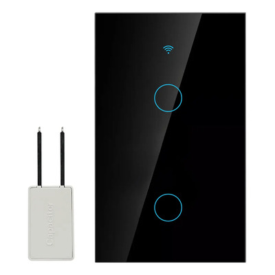 Interruptor Inteligente Wi-fi De 2 Vías Negro Sin Neutro | MercadoLibre