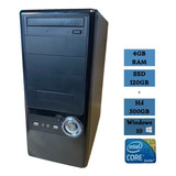 Pc Computador Cpu Intel Core I3 Ssd 120gb +hd 500gb 4gb Ram 