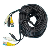 Cable 20mts Cctv Video Bnc Audio Rca Alimentacio Camara Htec