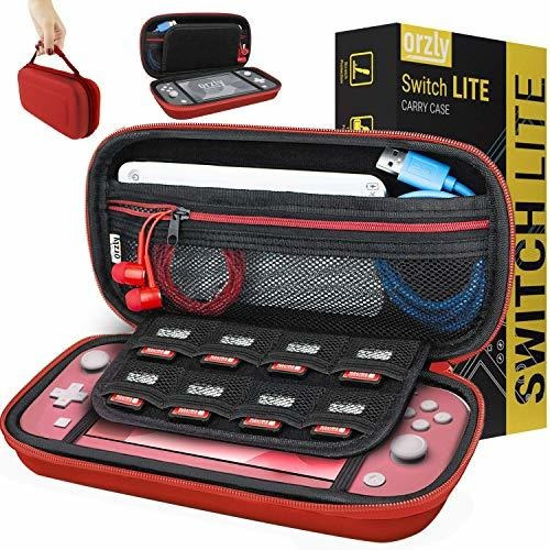 Estuche Rigido Compatible Con Nintendo Switch Lite Case Rojo