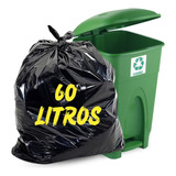 Saco De Lixo 60 Litros Reforçado Grosso - 50 Unidades 