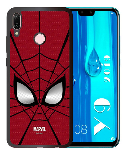 Funda Huawei Y9 2019 Spiderman Marvel Tpu/pm Uso Rudo