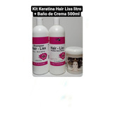 Keratina Hair Liss + Baño Crema - mL a $32