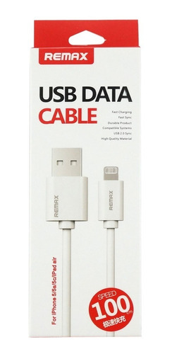 Cable Datos Usb Para iPhone 5/6/7 1 Metro Remax 